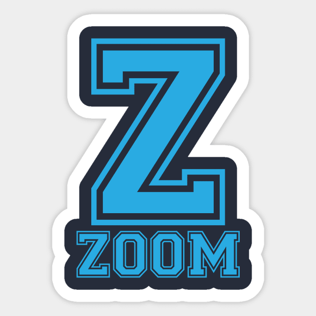 Z For Zoom Phonetic Alphabet in Pandemic Sticker by umarhahn